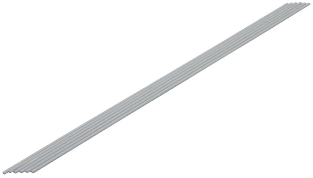 Wave Material Series Plastic Material Half-Round Rod Outer Diameter 2.0mm 6-Piece Pack Hobby Material OM-397