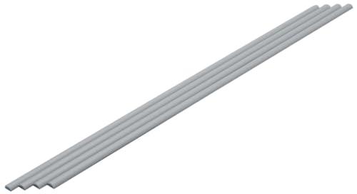 Wave Material Series Plastic Material Half-Round Rod Outer Diameter 5.0mm 4-Piece Set Hobby Material OM-400