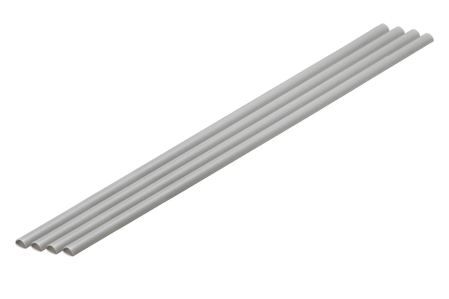 Wave Material Series Plastic Material Gray Half-Pipe 3×6mm 4-Pack Hobby Material OM-454
