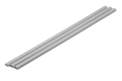 Wave Material Series Plastic Material Gray Half-Pipe 4×8mm 3-Pack Hobby Material OM-456