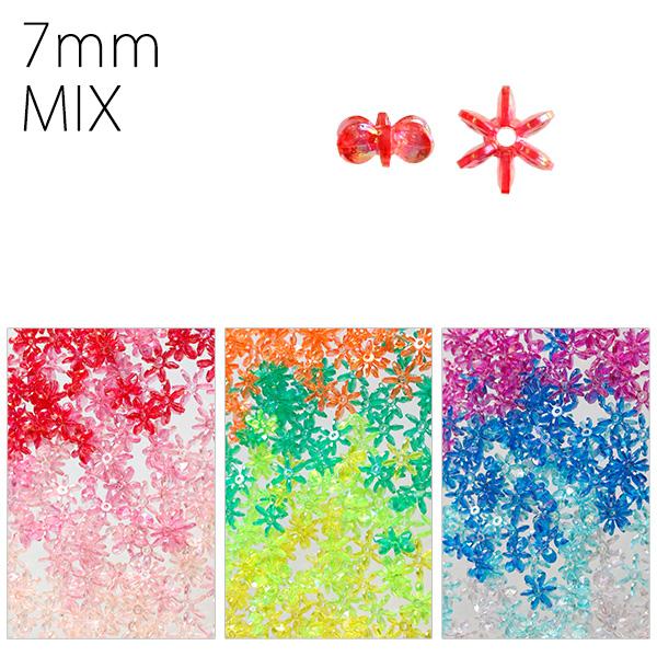 Shimamura Flower Beads Deluxe DX 200-Piece Set 7mm Pink/Red Series ASH-FL7-M2