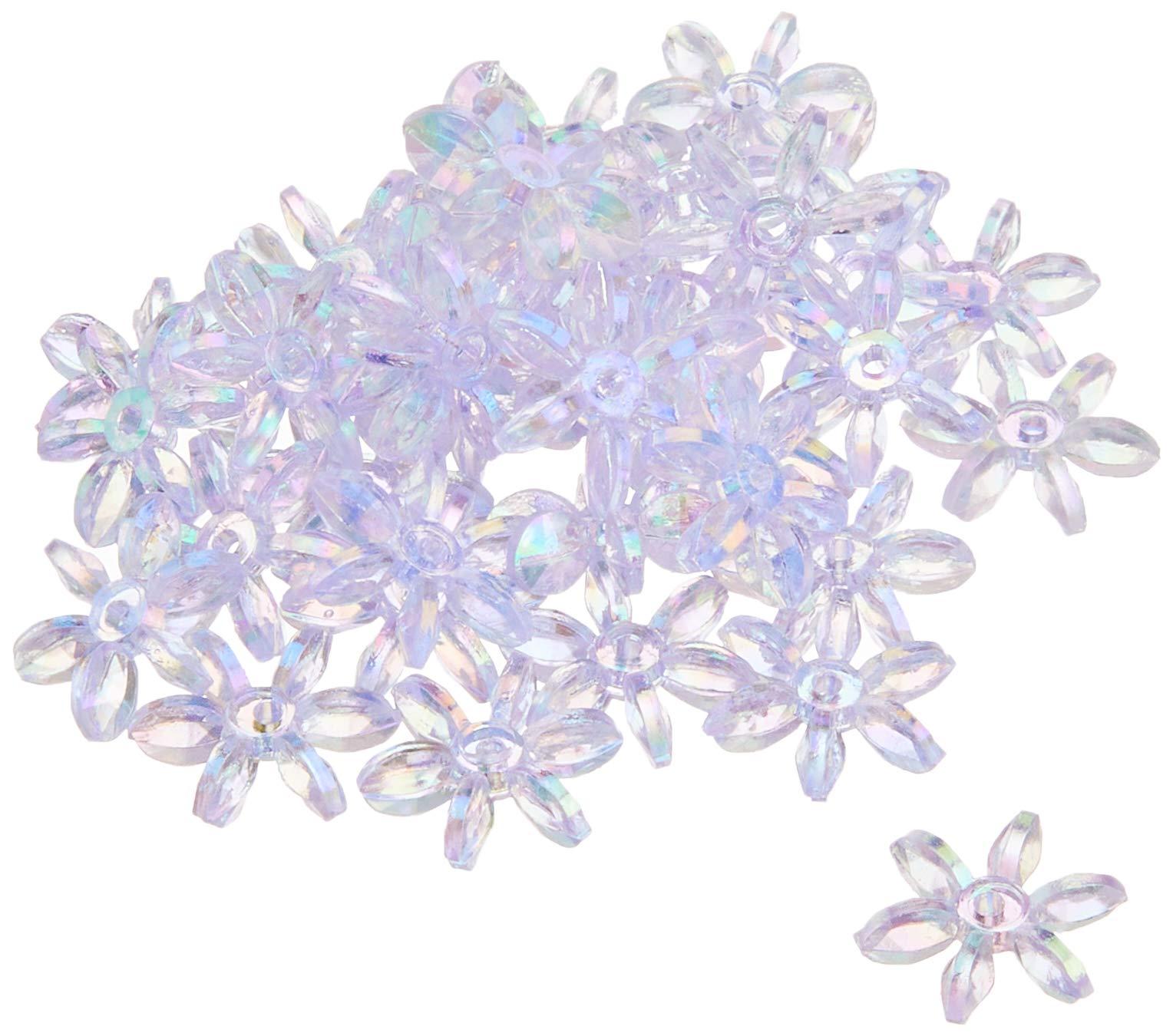 Shimamura Flower Beads Deluxe DX 14mm Light Purple 200-Piece Pack ASH-FL14-9