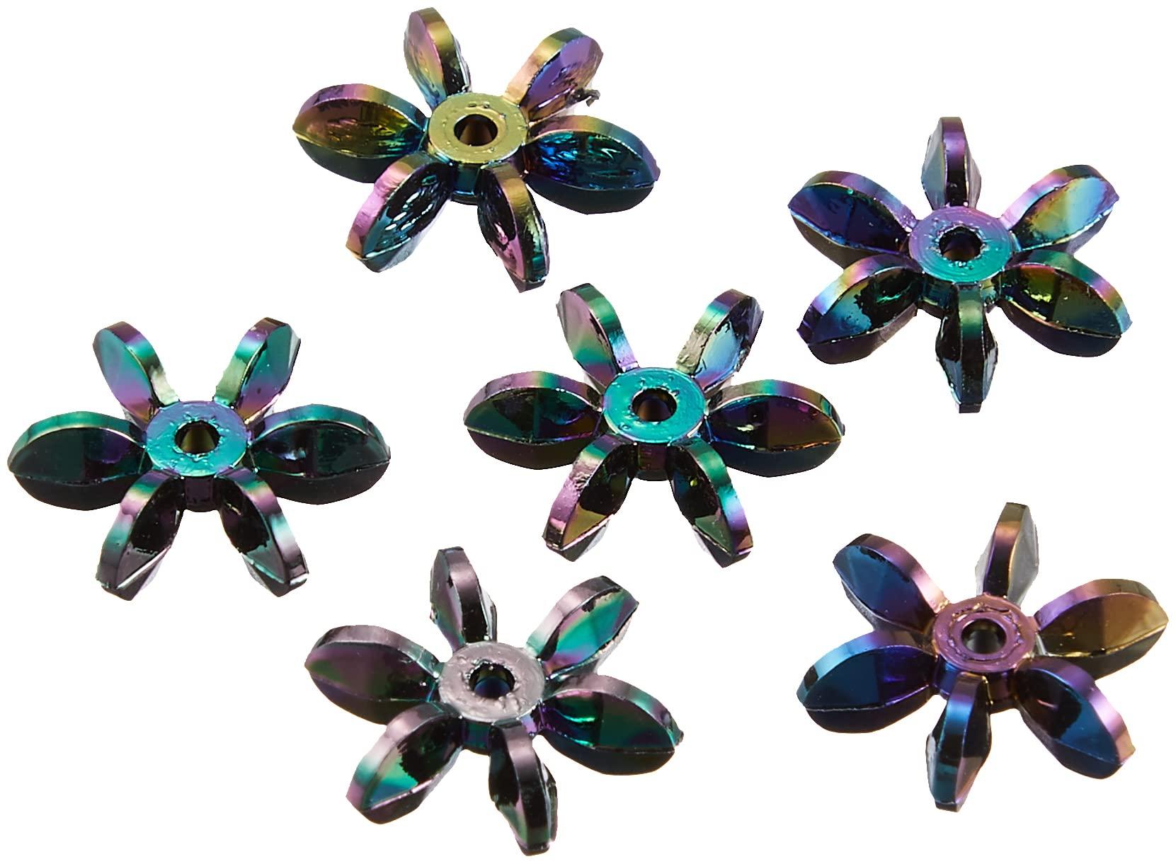 Shimamura Flower Beads Deluxe DX 200-Piece Set 14mm Iridescent ASH-FL14-10