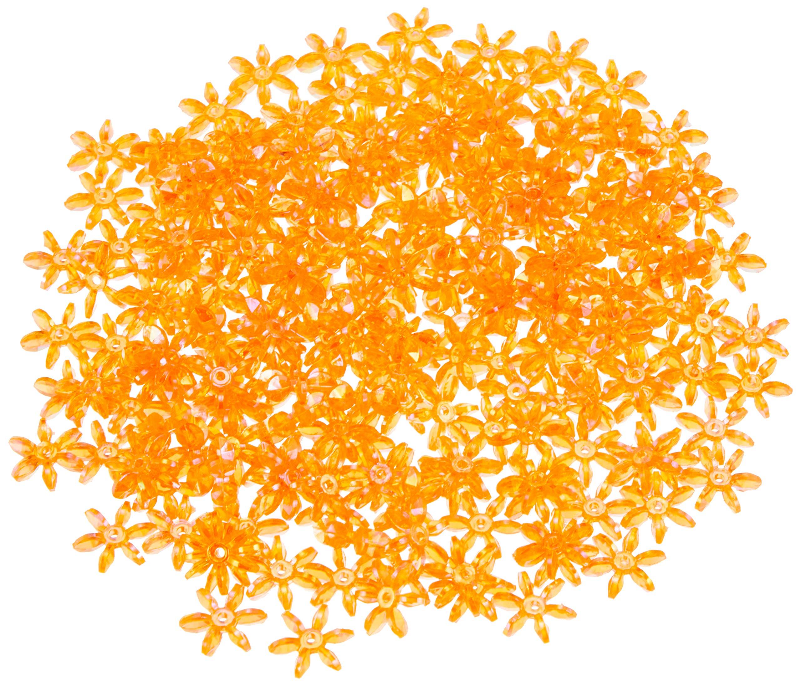 Shimamura Flower Beads Deluxe DX 14mm Orange 200-Piece Pack ASH-FL14-21