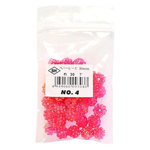Shimamura Berry Beads 30-Piece DX 10mm Red ASH-BL10-4
