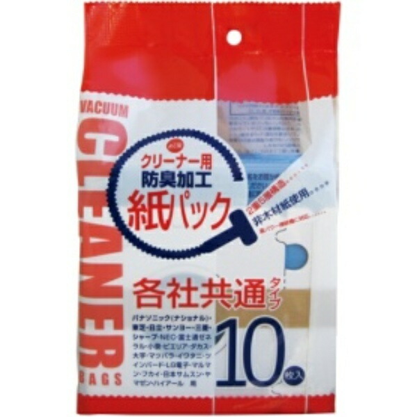 Suntec Opt Vacuum Cleaner Paper Bags Universal Type for Various Brands Odor-Resistant Processing STD-10K 1 Pack (10 Sheets)