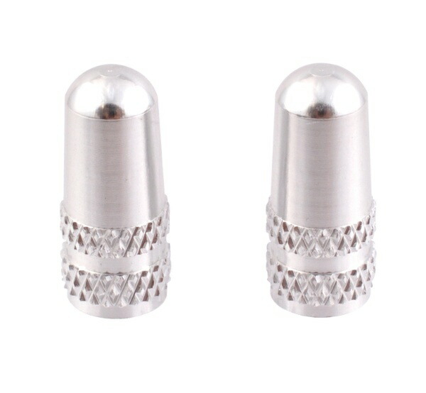 NOGUCHI Aluminum Valve Caps [Presta Valve] 2-Pack Silver 111571