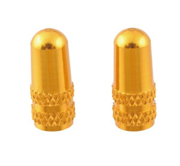 NOGUCHI Aluminum Valve Caps [Presta Valve] 2-Pack Gold 111574