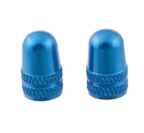 NOGUCHI Aluminum Valve Caps [American Standard] 2-Pack Blue 111578