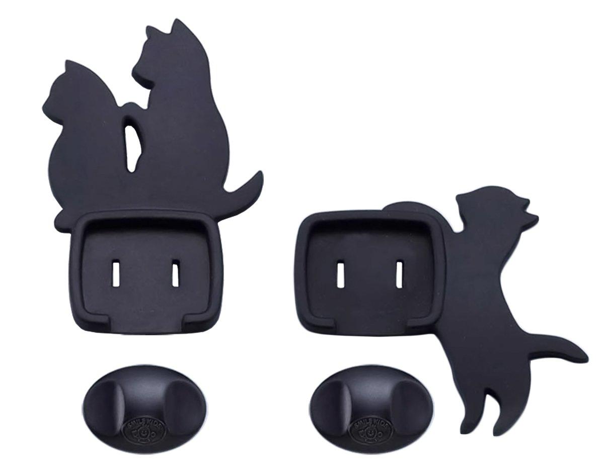 Smile Kids Cat-Shaped Outlet Covers 2-Piece Set Cat B AKN-18B