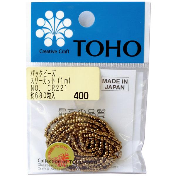 TOHO Three-Cut Beads Threading Beads Approx. 2.2mm Outer Diameter 1m Roll CR-221