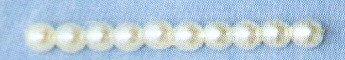 TOHO Round Pearl Approx. 2.5mm Outer Diameter Cultured Pearl Approx. 176 Pieces No. 201