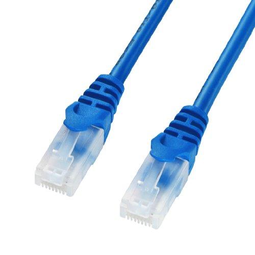Sanwa Supply CAT5e LAN Cable with Clip-Proof Design, 3m, Blue LA-Y5TS-03BL