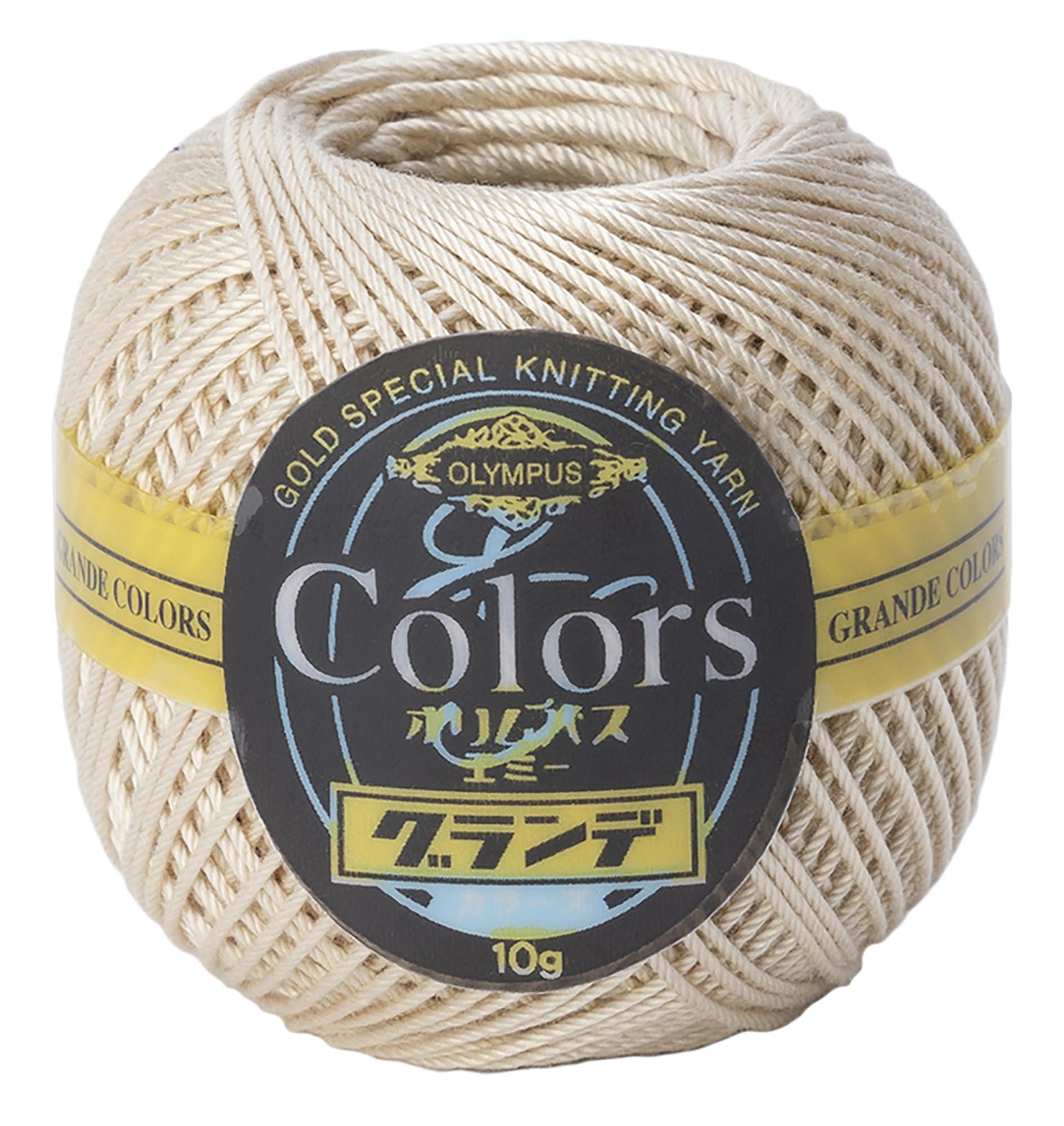 Olympus Lace Thread Emy Grande Colors Lace Thread Medium Weight COL. 732 Ivory White Series 10g Approx. 44m