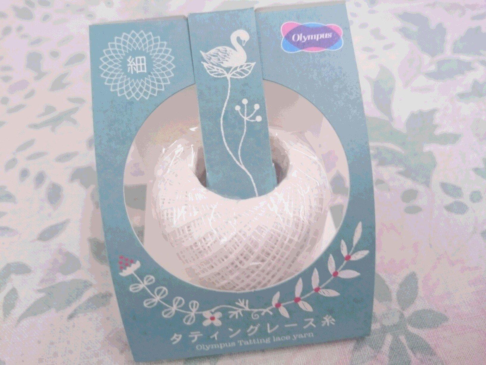 Olimpas Silk Tatting Lace Thread Fine Lace Thread Col. T101 White Tone Approx. 40m