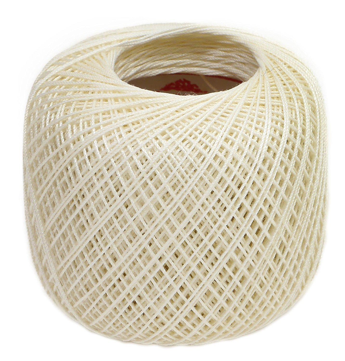 Olimpas Silk Tatting Lace Thread Fine Lace Thread Col.T102 Cream Color Approx. 40m