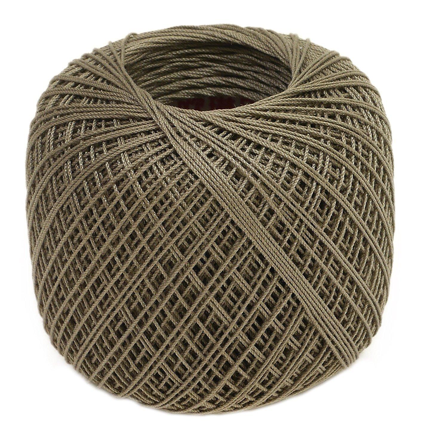 Olimpas Silk Tatting Lace Thread Fine Lace Thread Col. T104 Brown Tone Approx. 40m