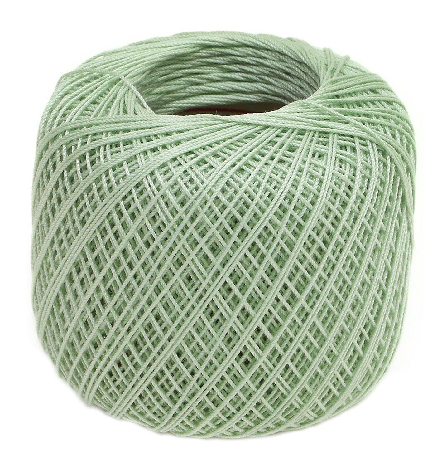 Olimpas Silk Tatting Lace Thread Fine Lace Thread Col.T109 Yellow-Green Tone Approx. 40m