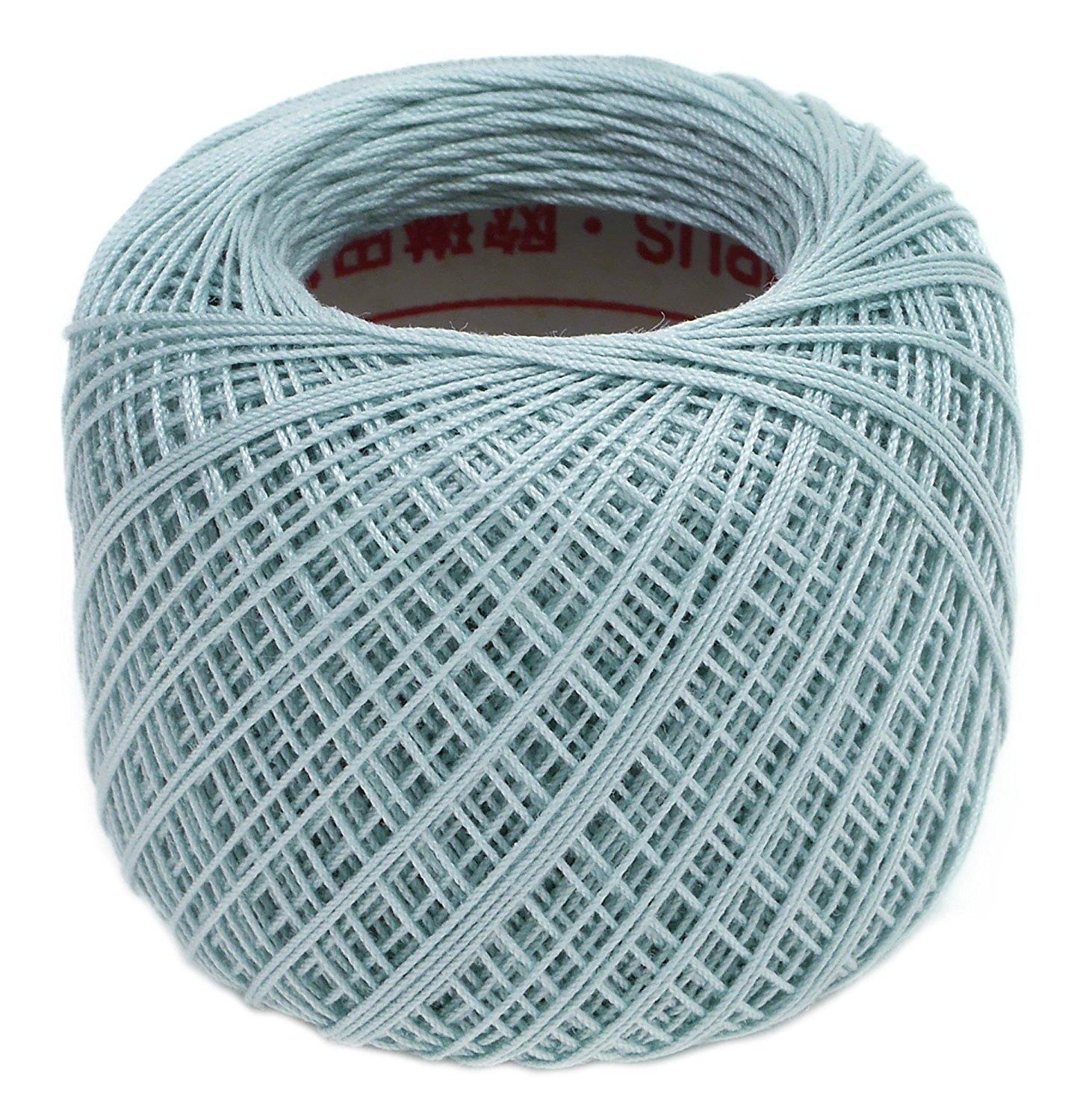 Olimpas Silk Tatting Lace Thread Fine Lace Thread Col.T110 Light Blue Tone Approx. 40m