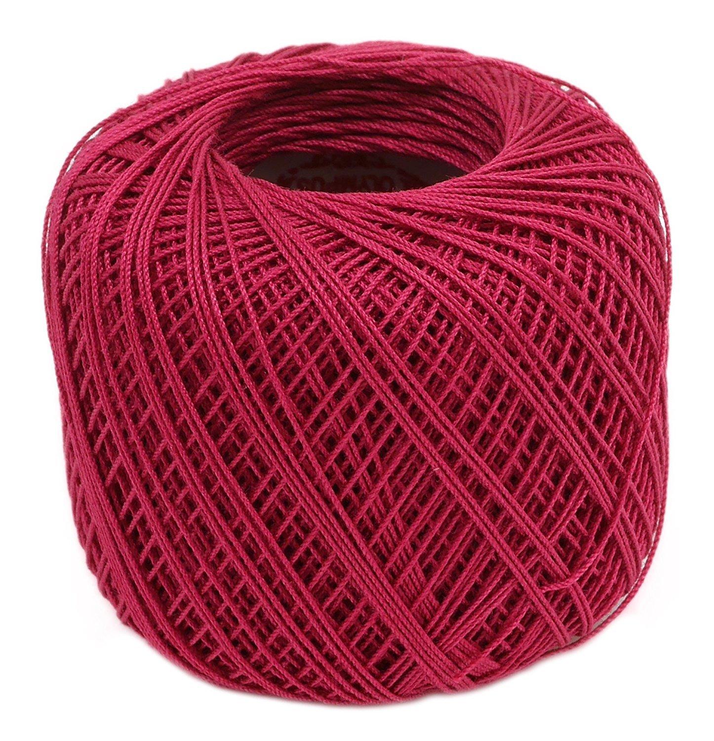 Olimpas Silk Tatting Lace Thread Fine Lace Thread Col.T115 Red Tone Approx. 40m