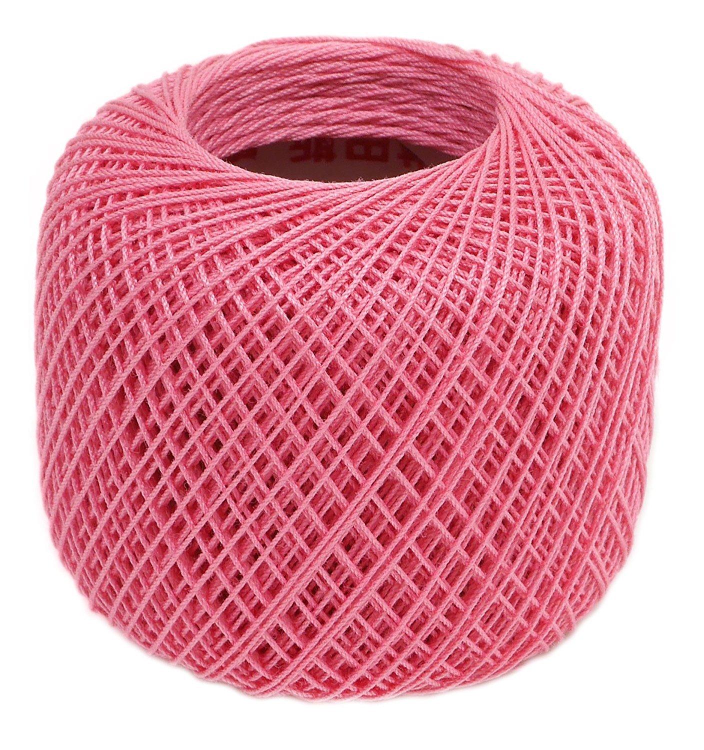Olimpas Silk Tatting Lace Thread Fine Lace Thread Col. T116 Pink Tone Approx. 40m