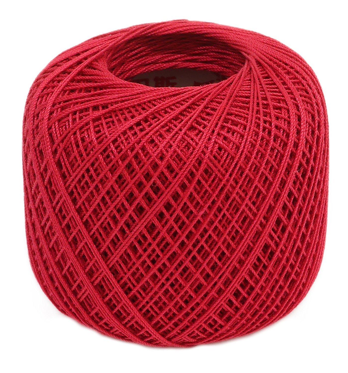 Olimpas Silk Tatting Lace Thread Fine Lace Thread Col.T117 Red Tone Approx. 40m