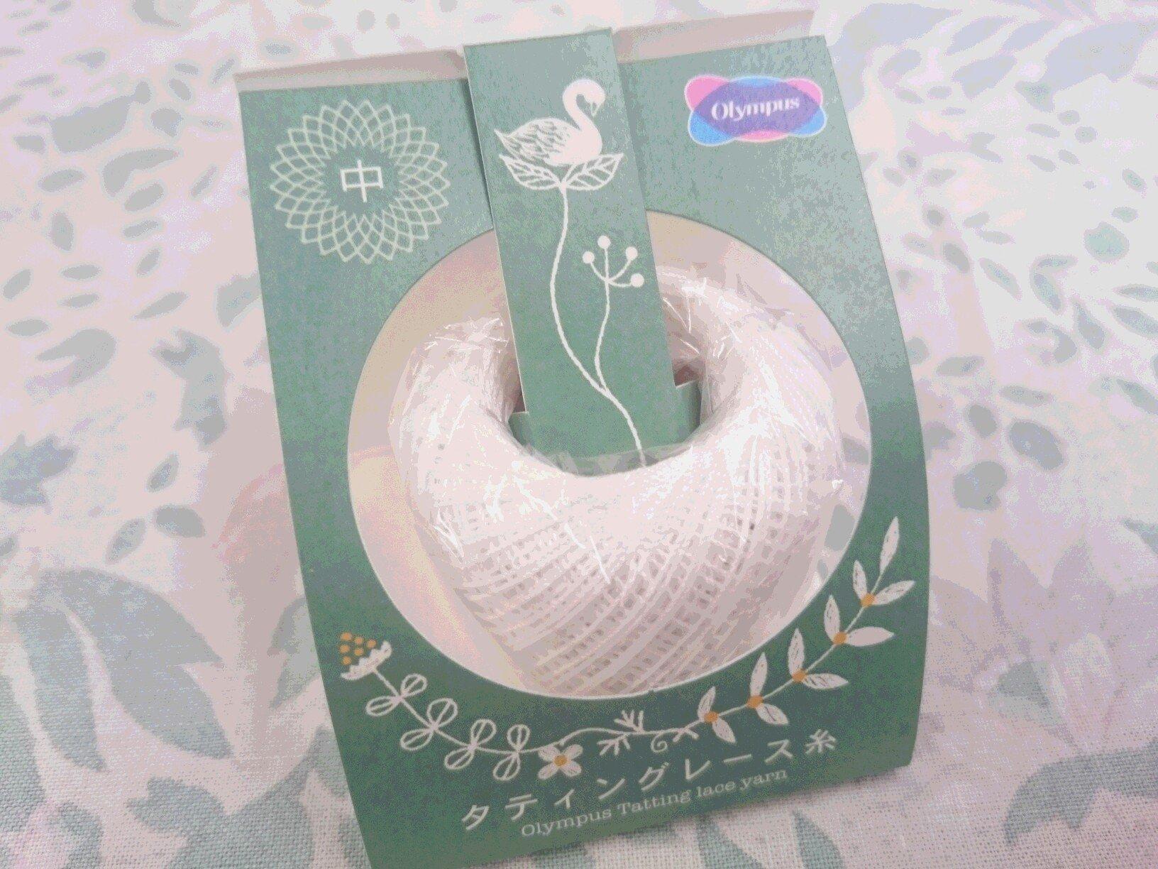 Olimpas Silk Tatting Lace Thread Medium Lace Thread Col.T201 White Series Approx. 40m