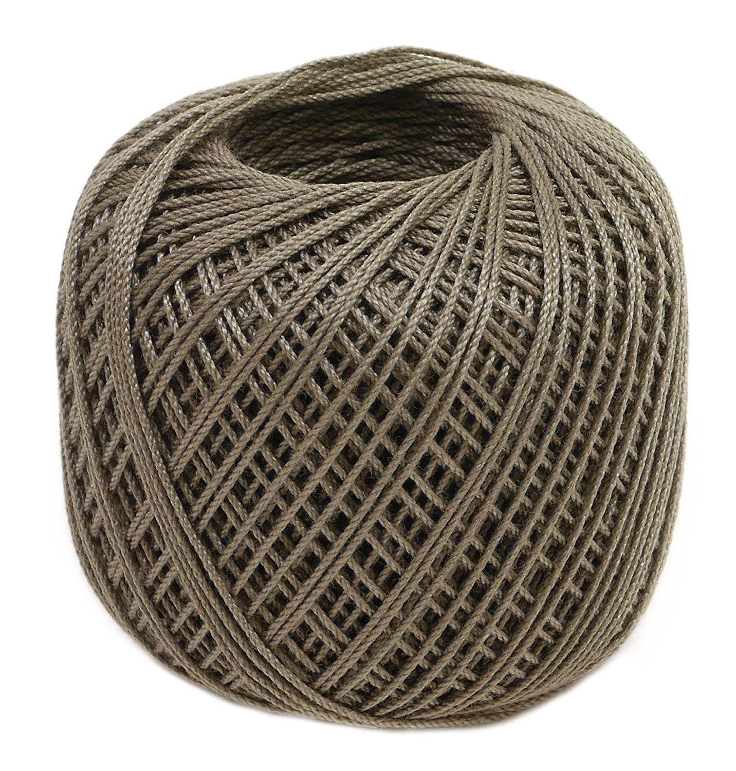 Olimpas Silk Tatting Lace Thread Medium Lace Thread Col. T204 Brown Tone Approx. 40m