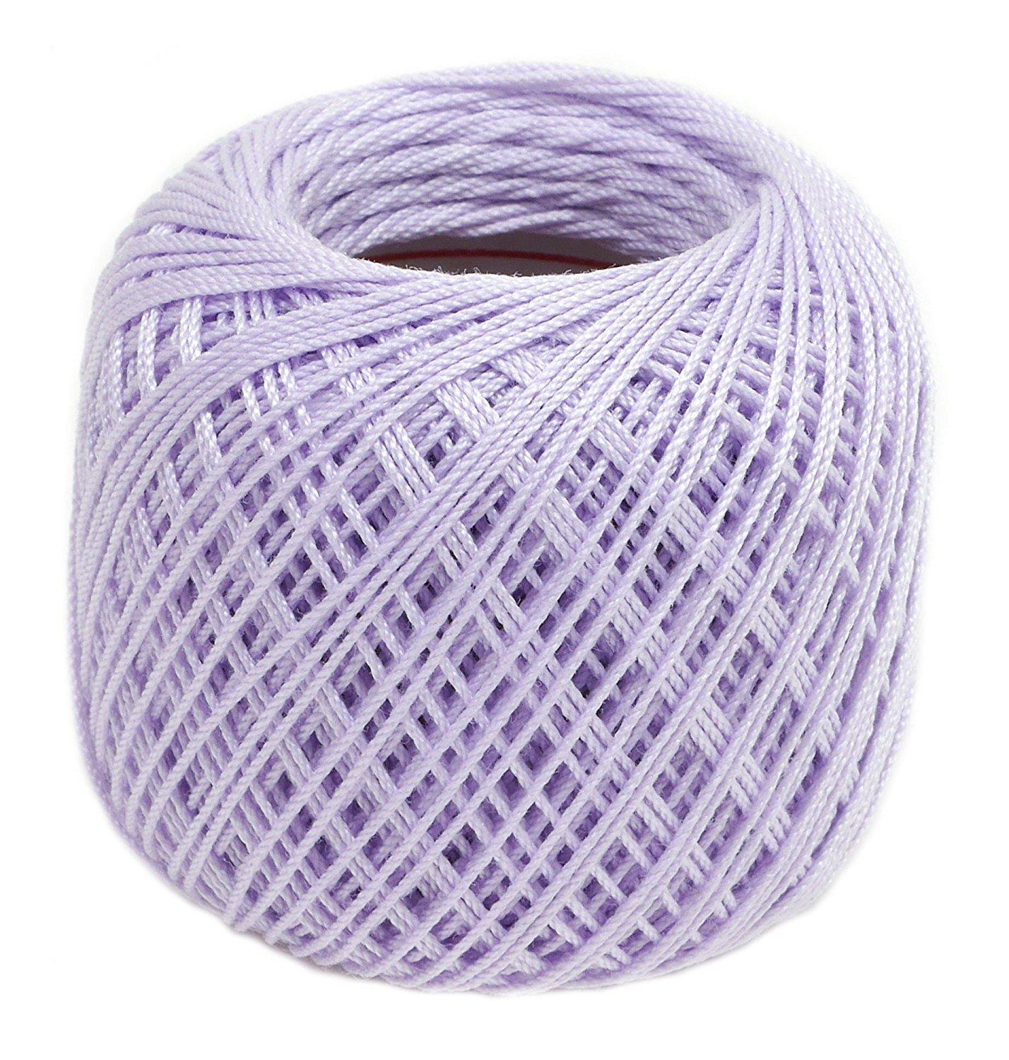 Olimpas Silk Tatting Lace Thread Medium Lace Thread Col. T208 Purple Tone Approx. 40m
