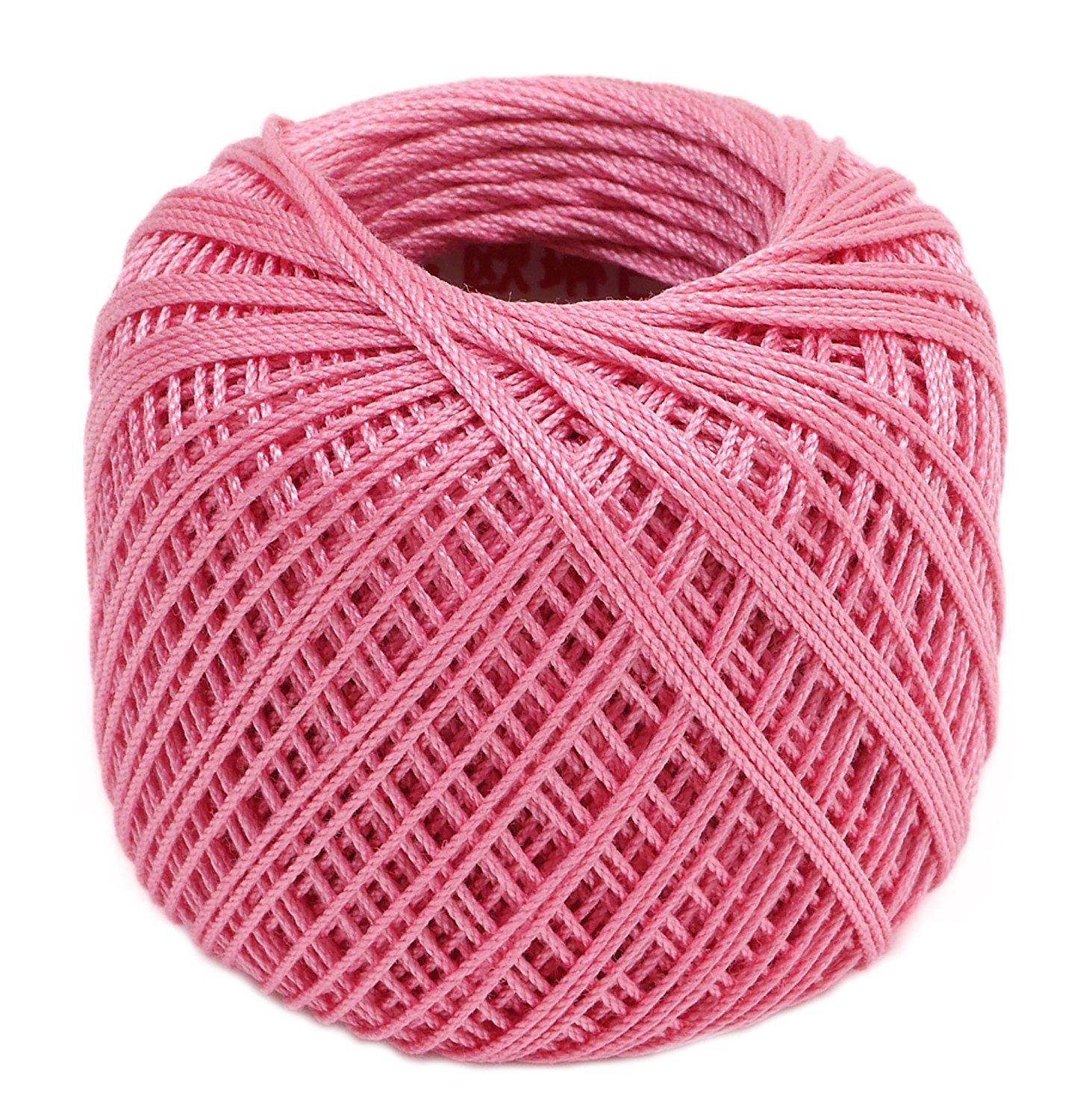 Olimpas Silk Tatting Lace Thread Medium Lace Thread Col. T216 Pink Tone Approx. 40m