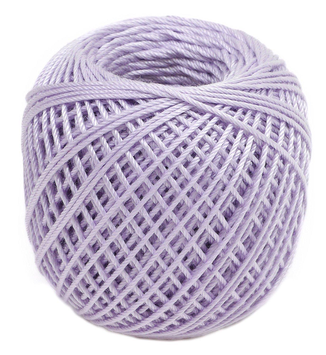 Olimpas Silk Tatting Lace Thread, Thick Lace Thread, Col. T308 Purple Tone, Approx. 40m