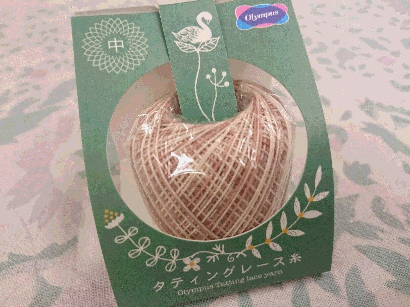 Olimpas Tatting Lace Thread Colorful Medium Lace Thread Col.T601 Brown Tone Approx. 40m
