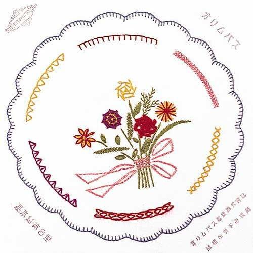 Olimpas Silk Embroidery Kit: French Embroidery Basic Stitches, Type 8