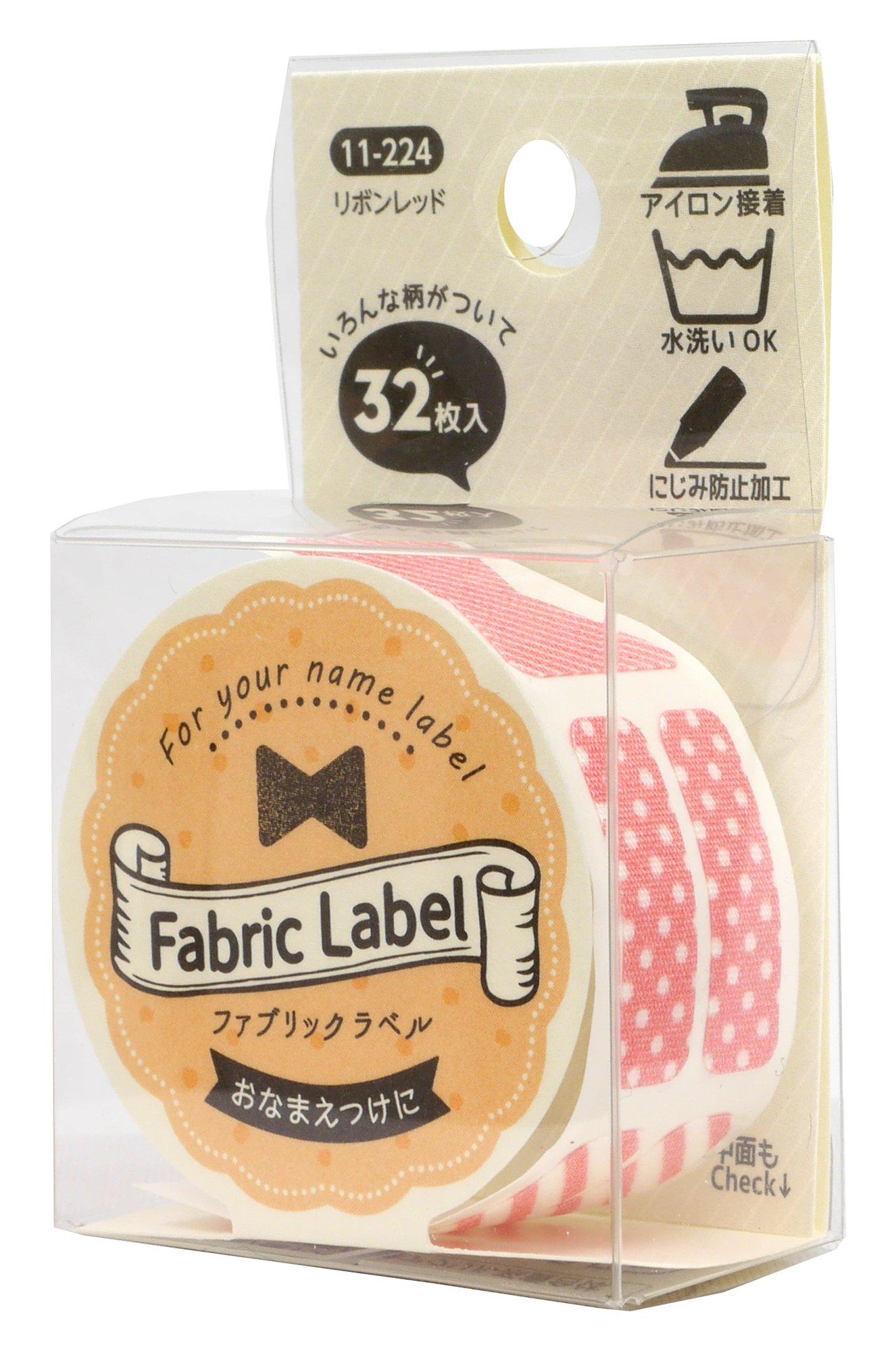 KAWAGUCHI Handicraft Supplies Fabric Label Ribbon Red 11-224