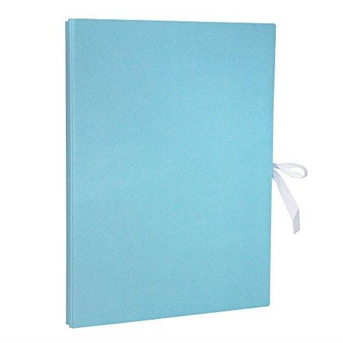 SekiSei File Expandable File with External Cord 2/4-Hole Compatible A4 Vertical Blue AE-50H-10