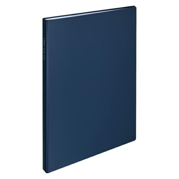 Sekisei Sepal Clear File A4-S 30-Pocket Navy Blue SEL-2823-15