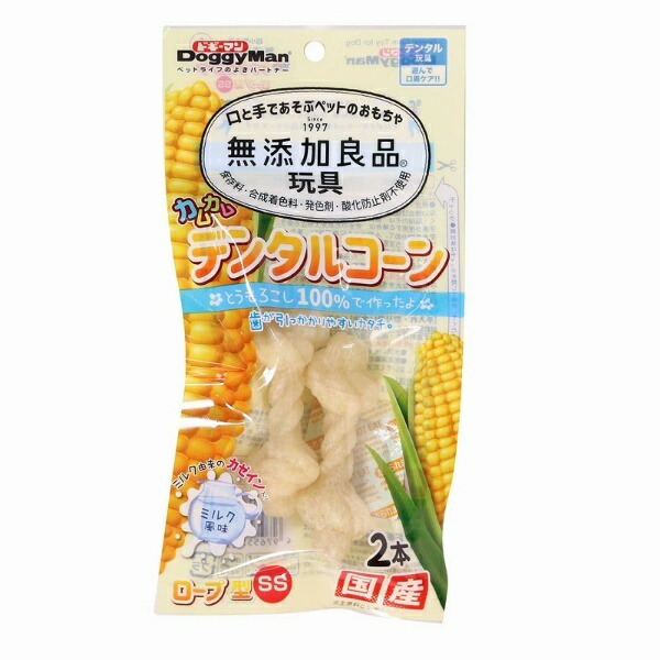 Doggyman Additive-Free Premium Kamkam Dental Cone Rope Type SS Milk