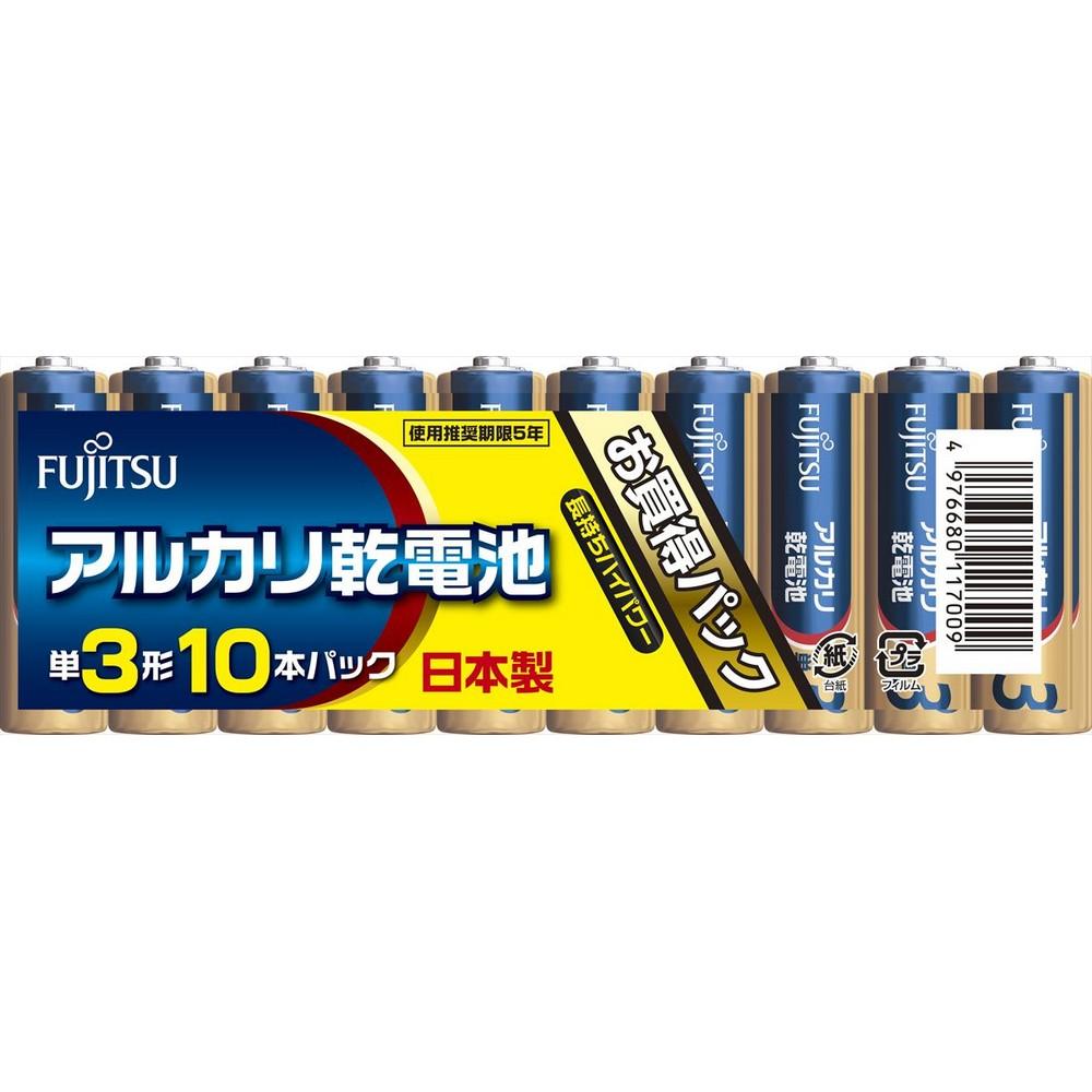 Fujitsu Alkaline Dry Cell Batteries AA Size 10-Pack LR6D(10S)