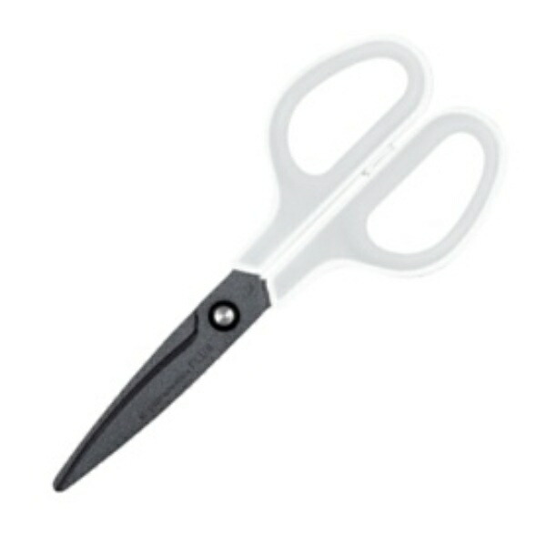 Plus Scissors Fit Cut Curve Fluorine-Coated Low-Rebound Grip Adhesive Tape Glue Non-Sticky 30° SC-175SF White/Gray 34-515