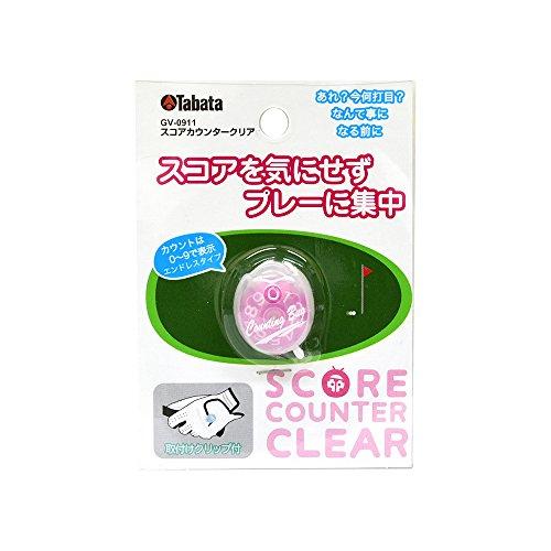 Tabata Golf Score Counter Golf Round Accessories Clear Score Counter Skeleton Pink GV0911 SP