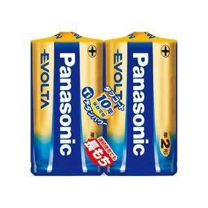 Panasonic Evolta Alkaline Dry Cell Batteries Size D 2-Pack LR14EJ/2SE