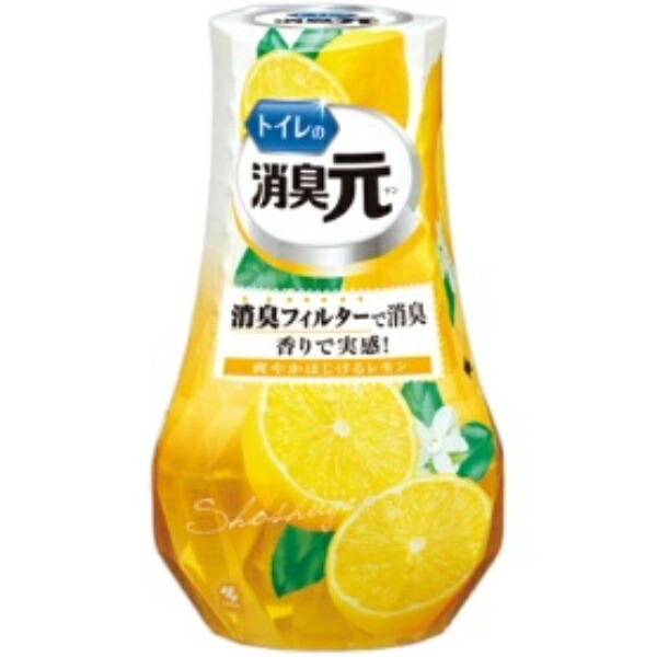 Kobayashi Pharmaceutical Toilet Deodorizer Refreshing Bursting Lemon 400ml 1 bottle