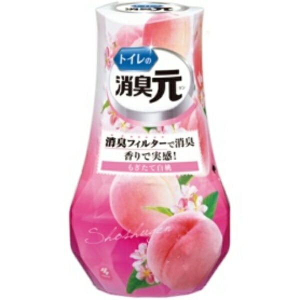 Kobayashi Pharmaceutical Toilet Deodorizer Freshly Picked White Peach 400ml 1 bottle