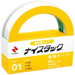 Nichiban Double-Sided Tape Nice Tack (Low Adhesion) 25mm x 9m NW-R25