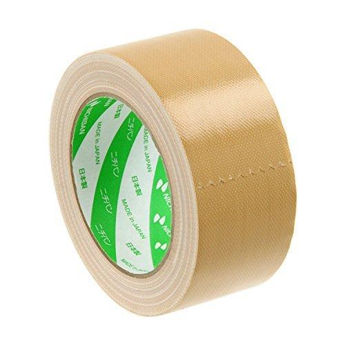 Nichiban Fabric Tape 50mm x 25m Roll 151-50 Yellow Earth Recycled PET