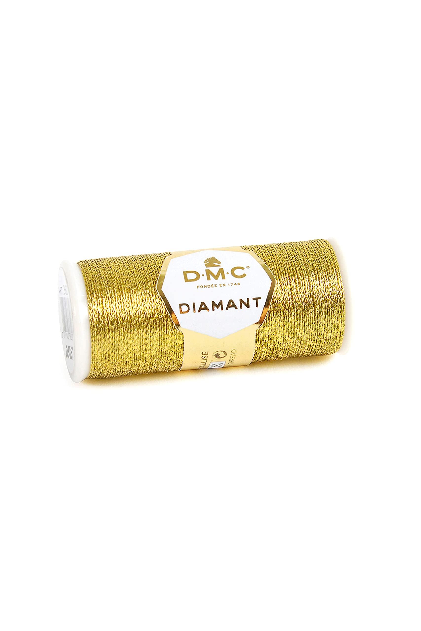 DMC Diamant Metallic Embroidery Thread 35m Spool Gold DMC380-D3852