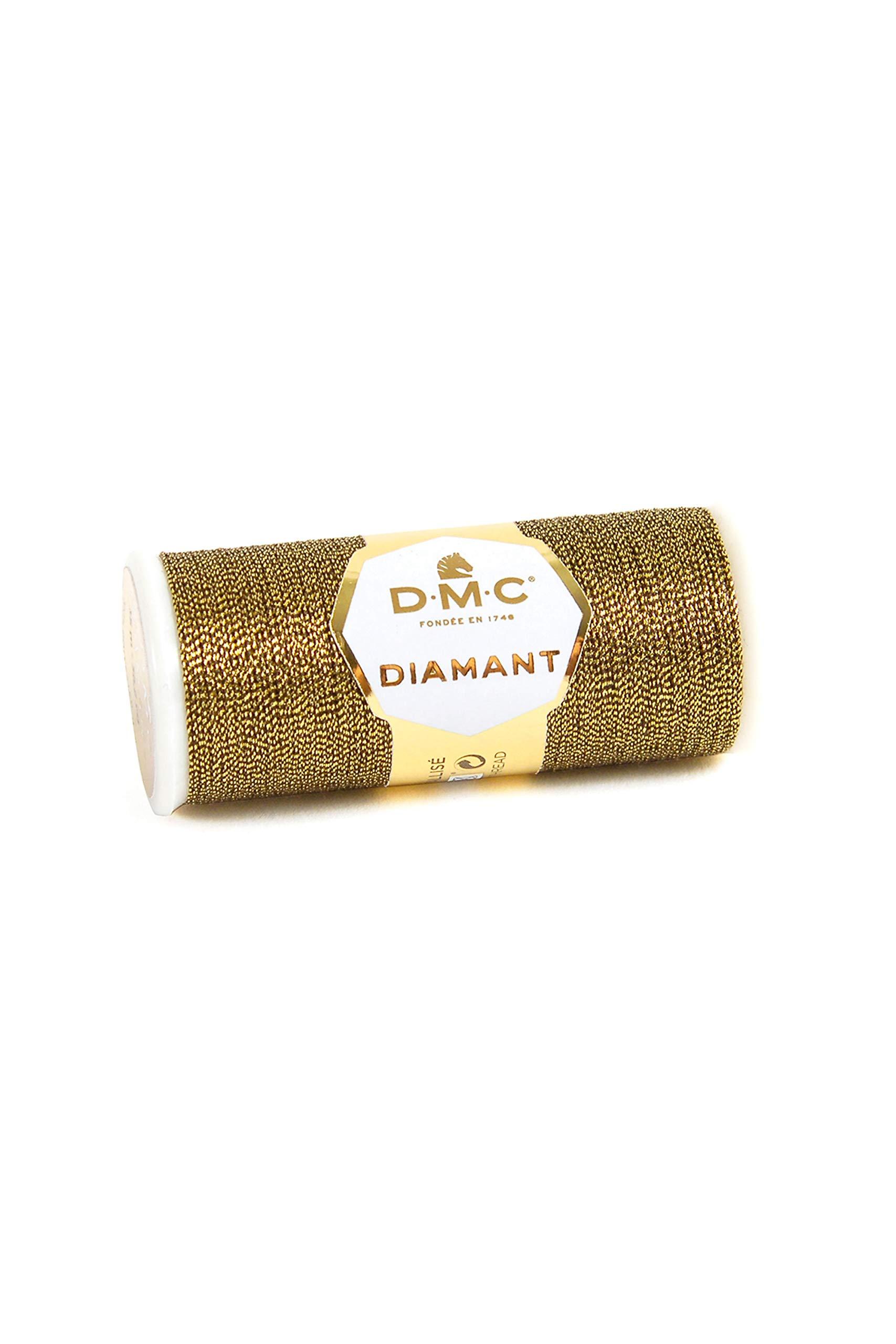 DMC Diamant Metallic Embroidery Thread 35m Spool Gold Black DMC380-D140