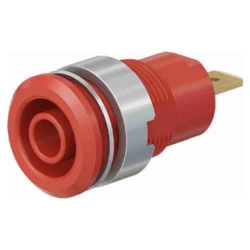 φ4mm/M12 Panel Mount Socket Red EA940DP-552 1 piece