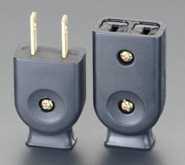 ESCO AC125V/15A Flat Connector Set (Black) EA940C-12B
