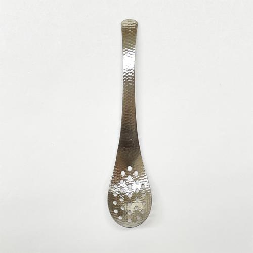 Sato Metal Industries SALUS Wami Lotus Spoon with Hole Made in Japan